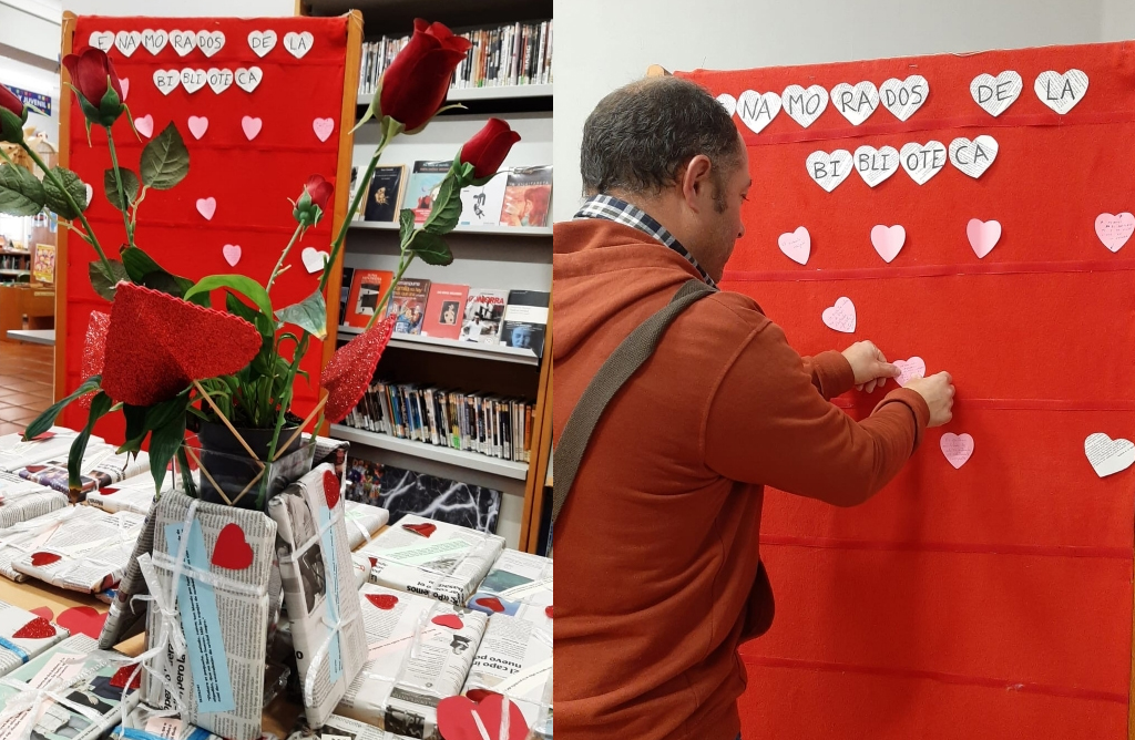 La biblioteca municipal se pone romntica por San Valentn